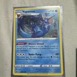 2020 Vaporeon COSMOS HOLO Black Star Promo card SWSH072 Pokemon SWSH NM/M - Image 1