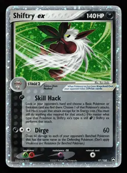 Shiftry ex 97/108 Ultra Rare EX Power Keepers Pokemon Card - Image 1