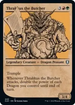 Thrakkus the Butcher - Showcase U MTG Commander Legends: Battle for Baldur's - Image 1