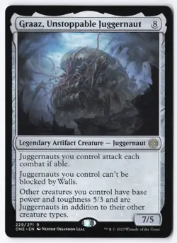Graaz, Unstoppable Juggernaut R Phyrexia: All Will Be One 229 NM - Image 1