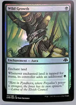 Wild Growth - Foil - 184 - Dominaria Remastered (DMR) MTG - Image 1