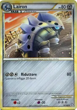 Pokemon carta Lairon 37/102 Non Comune in Italiano Usata Card ? - Image 1
