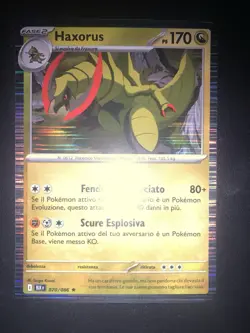 Luce Nera Holo Haxorus 070/086 Italiano Ita Carta Pokemon - Image 1