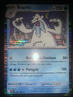 Luce Nera Holo Beartic 026/086 Italiano Ita Carta Pokemon - Image 1