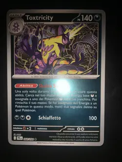 Carta Pokemon 068/094 Toxtricity Reverse Holo Fiamme Spettrali Ita Italiano - Image 1
