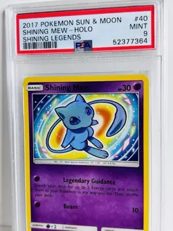2017 Pokemon Shining Legends Mew #40/73 PSA 9 - Image 1