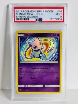 2017 Pokemon Shining Legends Mew #40/73 PSA 9 - Image 2