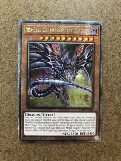 Yugioh - Red-Eyes Darkness Metal Dragon RA04-EN003 - Quarter Century Secret - NM - Image 1