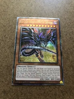 Yugioh - Red-Eyes Darkness Metal Dragon RA04-EN003 - Quarter Century Secret - NM - Image 2