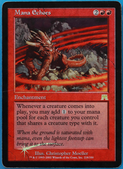 Mana Echoes FOIL Onslaught HP/DAMAGED Red Rare CARD (506258) ABUGames - Image 1
