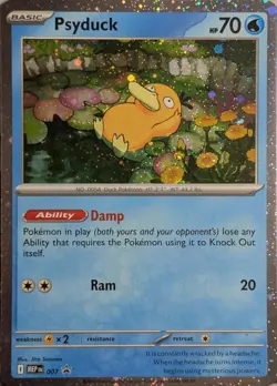 Pokemon Mega Evolution Black Star Promo Card #007 Psyduck - Image 1