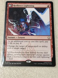 mtg Redirect Lightning, instant lesson, Avatar the Last Airbender, unplayed - Image 1