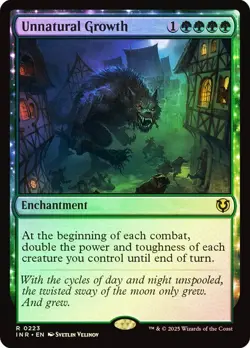 Unnatural Growth Foil Innistrad Remastered NM MTG - Image 1