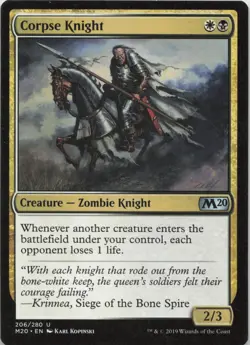 Corpse Knight U Core Set 2020 206 - LP MTG - Image 1
