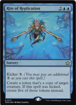 Rite of Replication - FOIL - R Foundations 711 - MTG - Image 1