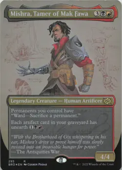 Mishra, Tamer of Mak Fawa (Borderless) - FOIL - R The Brothers' War 295 - MTG - Image 1