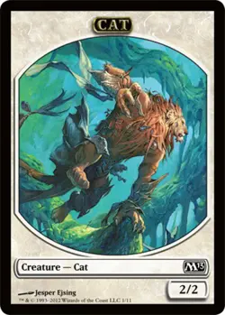 Cat Token - Magic 2013 (M13) #1/11 MTG Magic The Gathering - Image 1