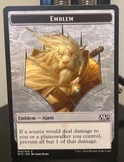 Emblem - Ajani Steadfast Magic 2015 (M15) Regular - Near Mint! - Image 1