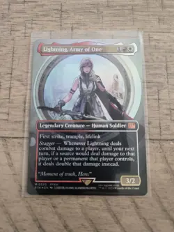 Lightning, Army of One (0320) (Borderless) Final Fantasy Foil - Image 1