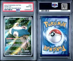 2023 POKEMON SVP EN-SV BLACK STAR PROMO SNORLAX #051 151 ELITE TRAINER BOX - Image 3