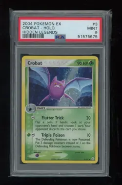 POKEMON EX Hidden Legends CROBAT 3/101 Holo Rare PSA 9 MINT Combine Shipping - Image 1