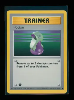 POKEMON 1st Edition Shadowless Base Set POTION 94/102 Common Vintage WOTC - Image 1