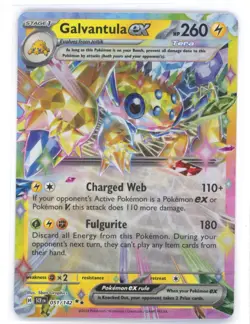 GALVANTULA ex 51/142 STELLAR CROWN POKEMON- DOUBLE RARE - HOLO NM 0222#158 - Image 1
