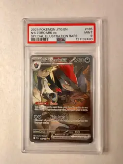 N's Zoroark ex 185/159 PSA 9 Journey Together Special Illustration Pokemon MINT - Image 1