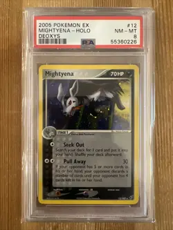 Pokemon TCG Mightyena EX Deoxys 12/107 Holo Holo Rare PSA 8 - Image 1