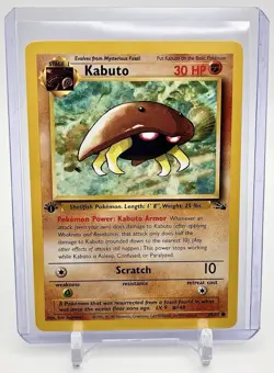 Pokemon TCG 1999 Pokemon Fossil 1st Edition Kabuto #50/62 NM/LP WOTC - Image 1