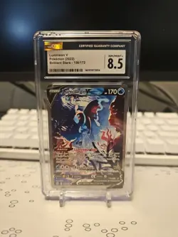 Pokemon Lumineon V Full Alt Art Brilliant Stars 156/172 Mint CGC 8.5 - Image 1