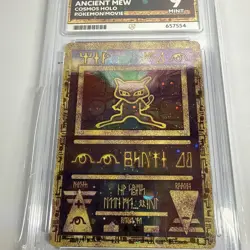 Pokemon TCG Ancient Mew 2000 Movie Cosmos Holo Ace Mint 9 with Swirl - Image 4