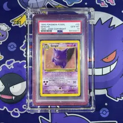 Pokemon Fossil 20/62 Gengar 1999-2000 Copyright PSA 10 POP 3! Gengar Grail 😈 - Image 1