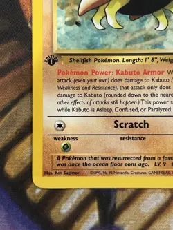 1999 Pokemon Kabuto 50/62 1st Edition Fossil Vintage English - Pack Fresh NM 🔥 - Image 4