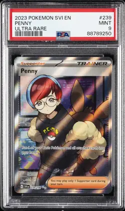 2023 POKEMON SVI EN-SCARLET & VIOLET ULTRA RARE #239 PENNY PSA 9 - Image 1