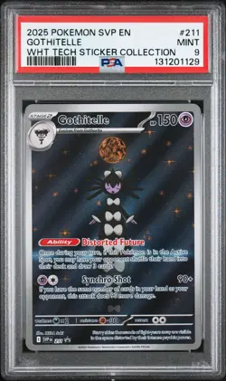 2025 POKEMON SVP EN-SV BLACK STAR PROMO #211 GOTHITELLE PSA 9 - Image 1