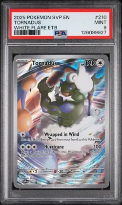 2025 POKEMON SVP EN-SV BLACK STAR PROMO #210 TORNADUS PSA 9 - Image 1