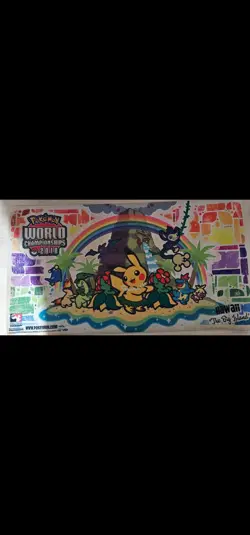 Pokemon 2010 World Championships Playmat - Hawaii The Big Island - Used - Image 1