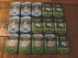 15x Pokemon TCG Pokemon GO Mini Tin 2022 SNORLAX MAGIKARP BLISSEY Sealed - Image 2