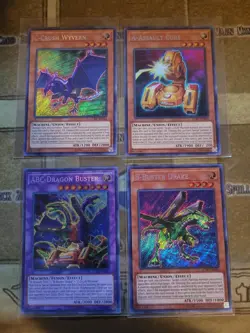 YUGIOH ABC-DRAGON BUSTER + B-BUSTER DRAKE + A-ASSAULT CORE + C-CRUSH WYVERN NM - Image 1