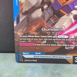 Gundam GD01-001 LR Foil Newtype Rising Card Game RX-78-2 Near Mint TCG NM - Image 4