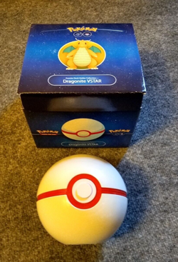 Pokemon Premier Pokeball Deck Holder Dragonite VSTAR Collection EMPTY NO CARDS! - Image 1