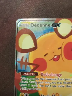Pokemon TCG Dedenne GX Alternate Art Promo Holo Card 195a/214 - Image 2