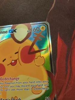 Pokemon TCG Dedenne GX Alternate Art Promo Holo Card 195a/214 - Image 3