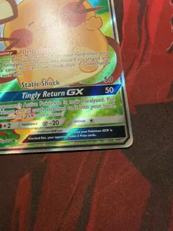 Pokemon TCG Dedenne GX Alternate Art Promo Holo Card 195a/214 - Image 5