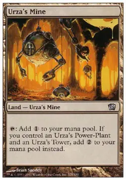 Urza's Mine -Foil Medium Play MTG 8th Edition - Image 1
