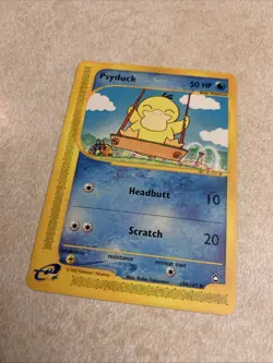 Pokemon TCG Psyduck - 104/147 - Aquapolis Vintage Rare Card ENG E-series - Image 2