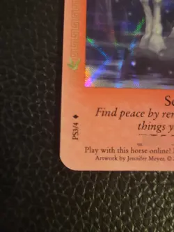 Bella Sara SERENITY Rare Shiny Promo Card PS3/4 Ancient Lights - Image 3