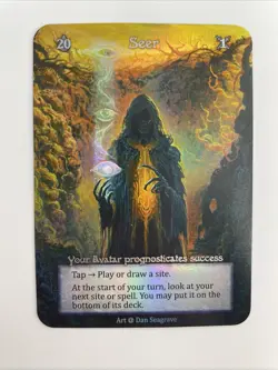 Sorcery Contested Realm Alpha Seer Foil NM Pack Fresh - Image 1