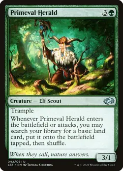 1x Primeval Herald NM Eng MTG - Jumpstart 2022 - Image 1